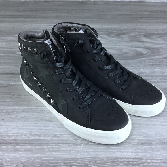 Vintage havana carbone high top studded sneaker Clearance